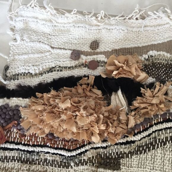 COPY - OOAK handmade woven wall hanging, earth tones. A0001 - Picture 5 of 8